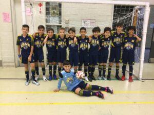 Futsal bleu et or 1